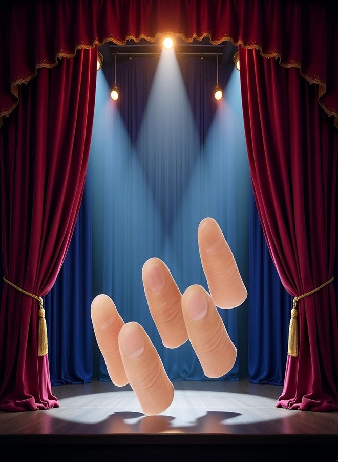 Zewool Xinjincang 5Pcs/Set Complexion Magic Trick Fingers Fake Thumb Tips Stage Show Prop Prank Magic Kits and Accessories Novelty and Gag Games, Small - Image 4